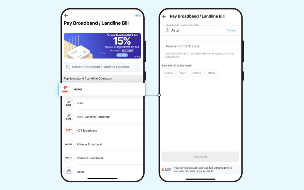 Procedure for Gas Bill Payment Online