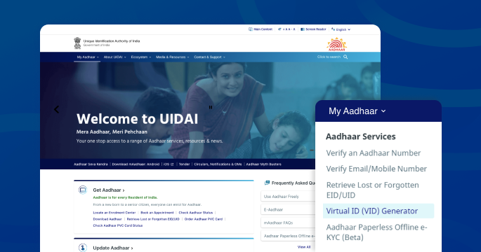 How to get an Aadhaar Virtual ID?