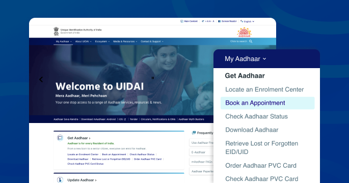 How to Book an Online Appointment for Aadhaar Enrolment