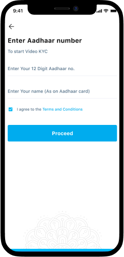 Enter Aadhaar Number for verification