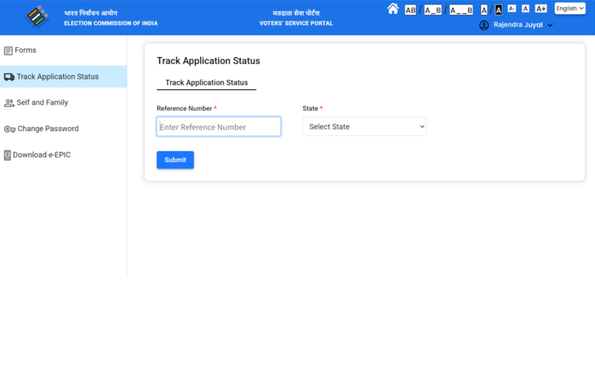 voter id address update status