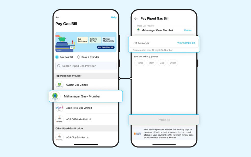 Steps to Pay Mahanagar Gas Bills Online